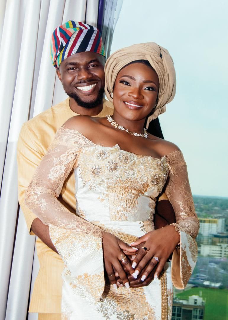 Traditional Nigerian couple portrait