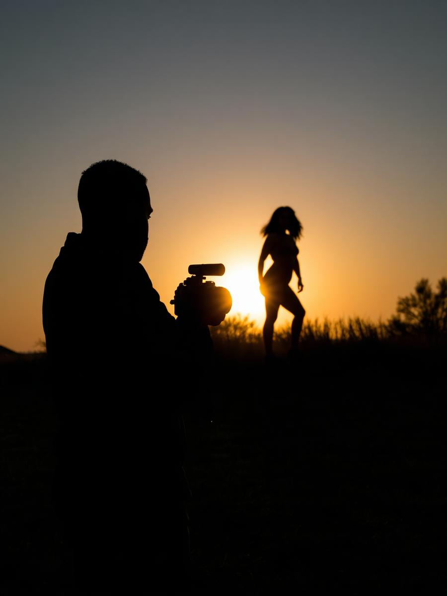 On a photo shoot